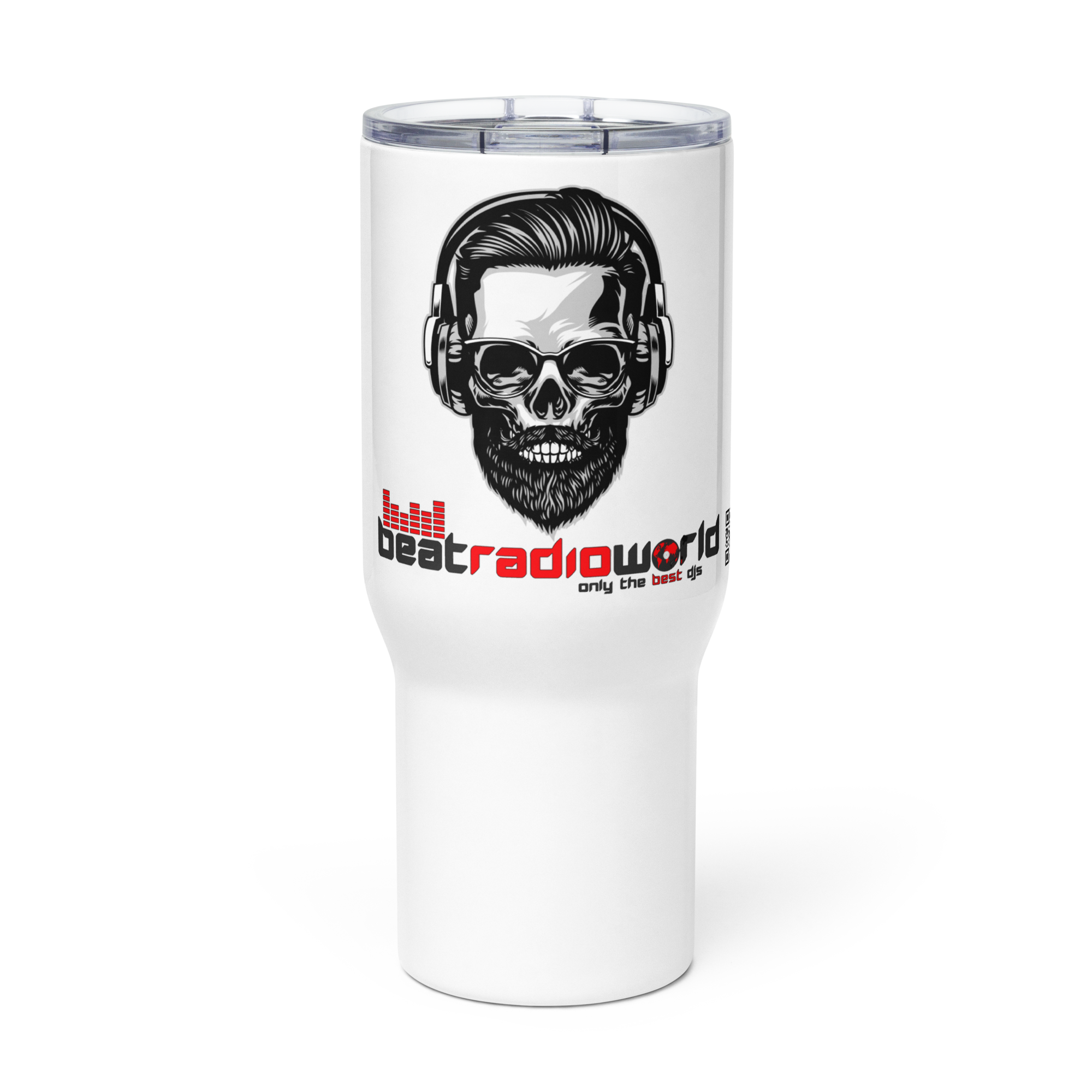 Travel mug with a handle