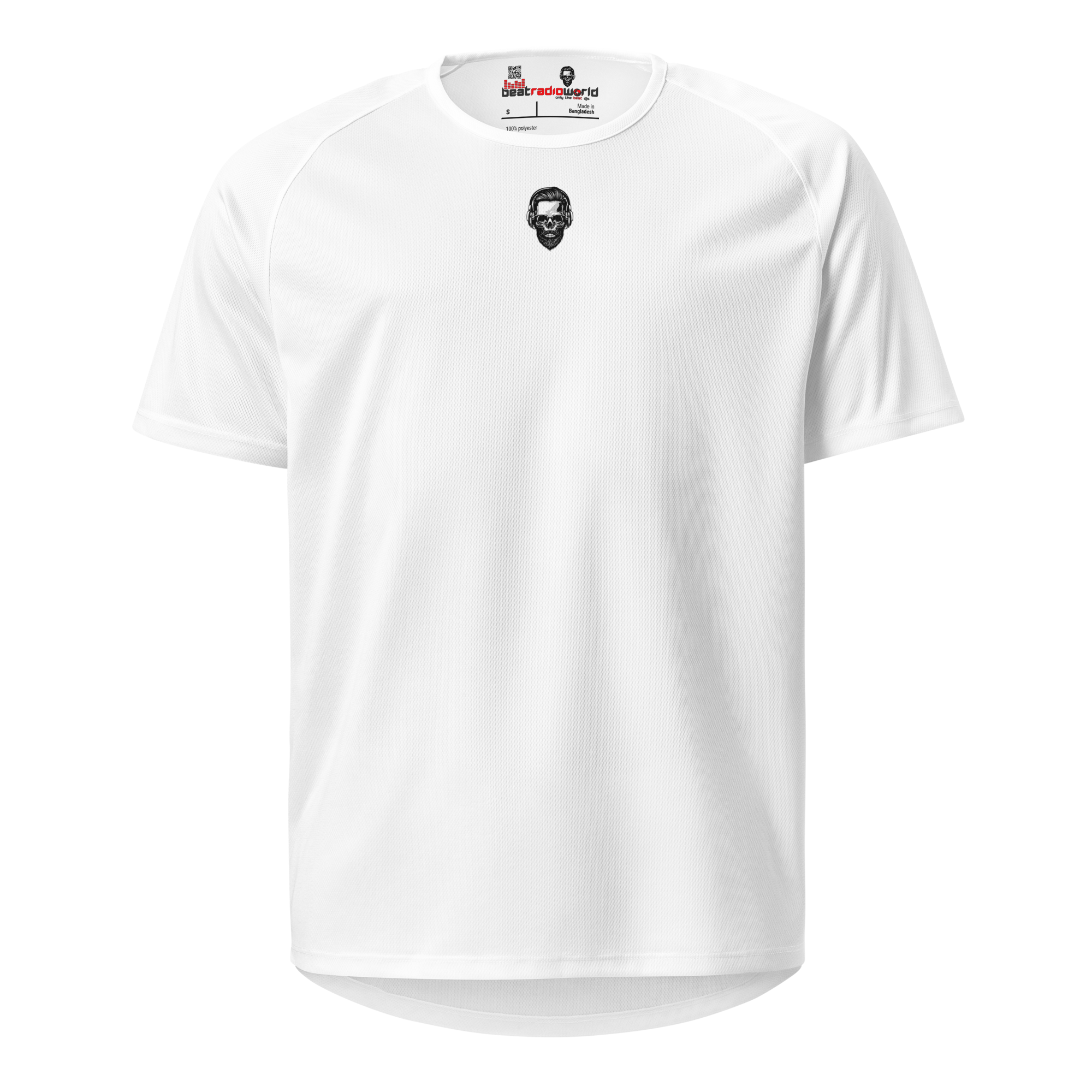 White unisex sports jersey
